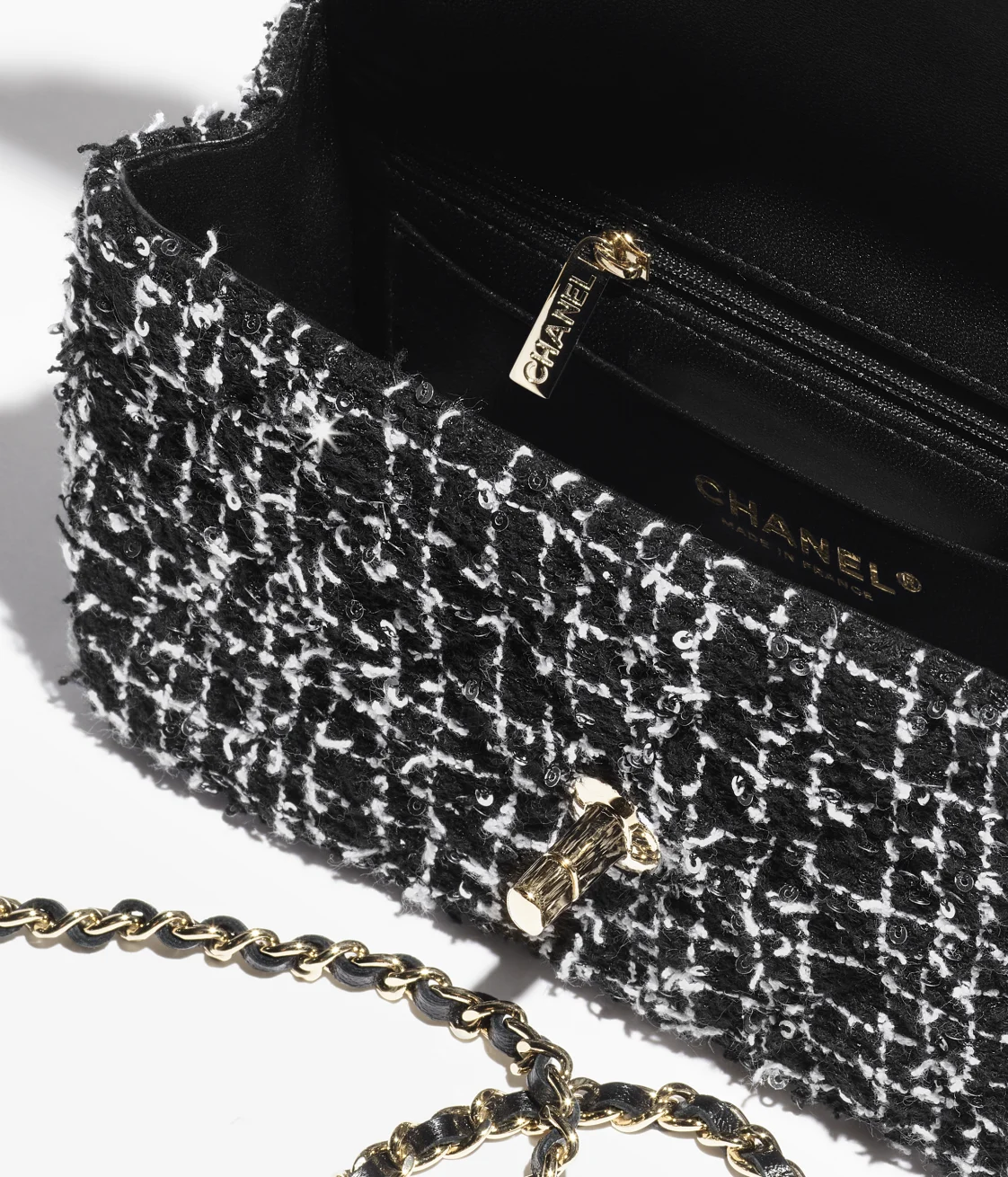 MINI FLAP BAG WITH TOP HANDLE